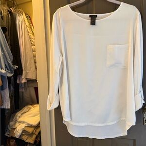 Ann Taylor off White Blouse with Pocket